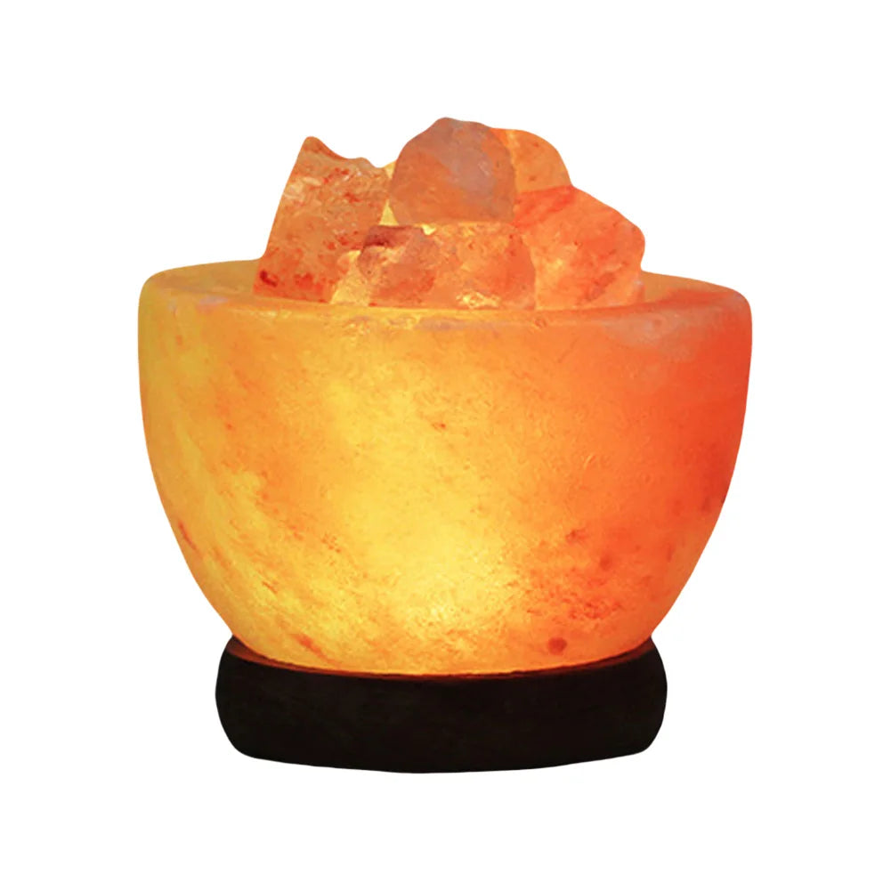 Himalayan Salt Lamp Crystal Salt Rock Light with Base Crystal Salt Light LED Atmosphere Lamp Home Decor Bedroom Decoration