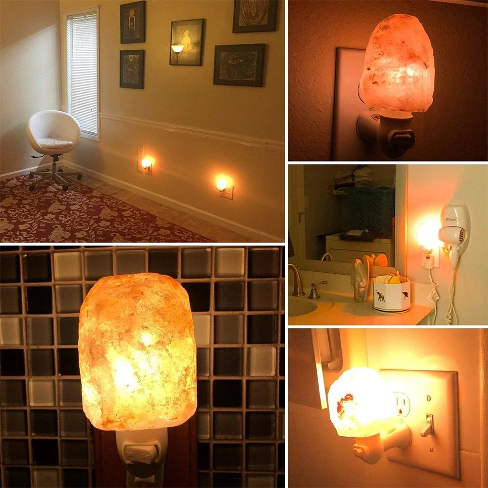 Himalayan Salt Lamp-E5 LED Night Light-Home Décor Air Purifying