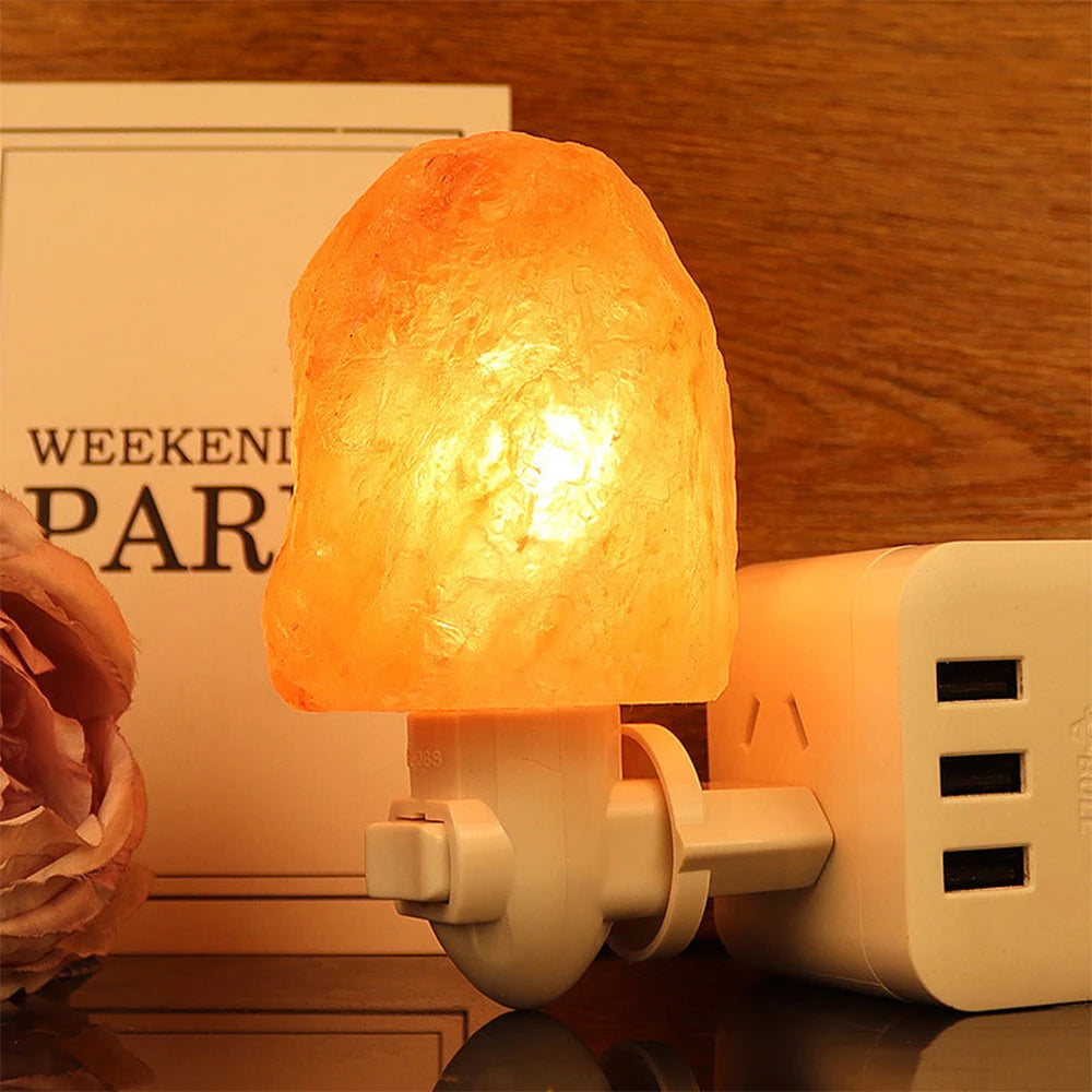 Himalayan Salt Lamp-E5 LED Night Light-Home Décor Air Purifying