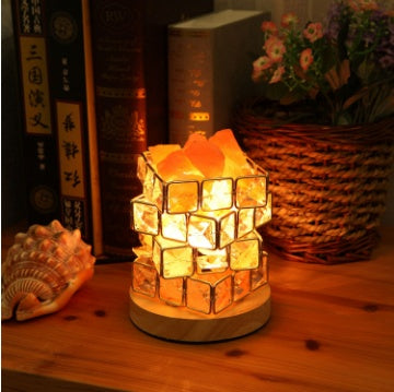 Himalayan Crystal Salt Lamp – Natural Air Purifier & Home Décor