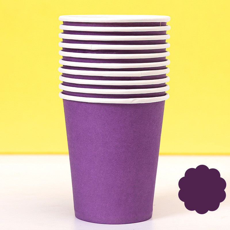 Colored Paper Plates Handmade Eco-friendly Paper Plates Paper Cups