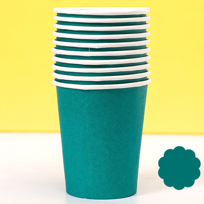 Colored Paper Plates Handmade Eco-friendly Paper Plates Paper Cups