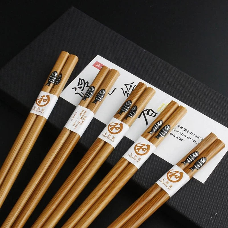 Reusable Bamboo Chopsticks — Eco-Friendly, Dishwasher Safe, and Easy to Clean — Disposable Options Available — Japanese Style Chopsticks