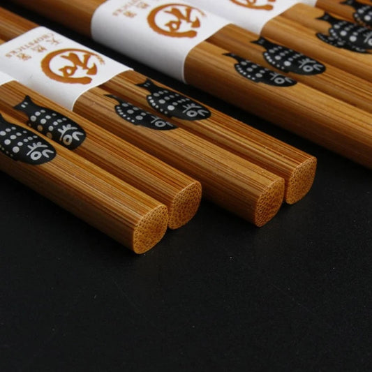 Reusable Bamboo Chopsticks — Eco-Friendly, Dishwasher Safe, and Easy to Clean — Disposable Options Available — Japanese Style Chopsticks