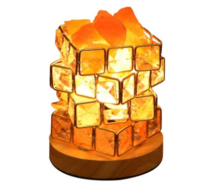 Himalayan Crystal Salt Lamp – Natural Air Purifier & Home Décor