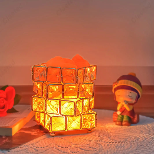 Creative and Minimalist LED Salt Lamp Night Light Bedroom High-end Feeling Bedside Sleeping Atmosphere Desk Lamp