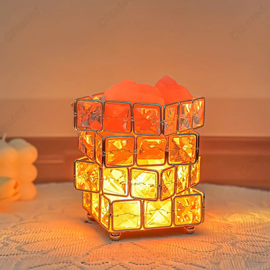 Creative and Minimalist LED Salt Lamp Night Light Bedroom High-end Feeling Bedside Sleeping Atmosphere Desk Lamp