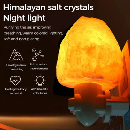 Himalayan Salt Lamp-E5 LED Night Light-Home Décor Air Purifying