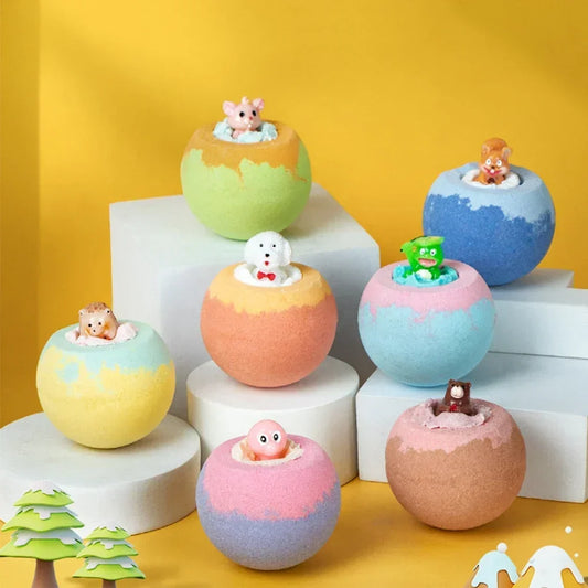 Mild Toy Bath Salt Ball Essential Oil Bath Bubble Ball Aromatic Moisturizing Nourishing Skin Care Shower Ball Body Cleansing
