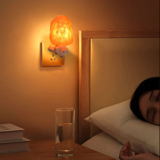 Himalayan Salt Lamp-E5 LED Night Light-Home Décor Air Purifying