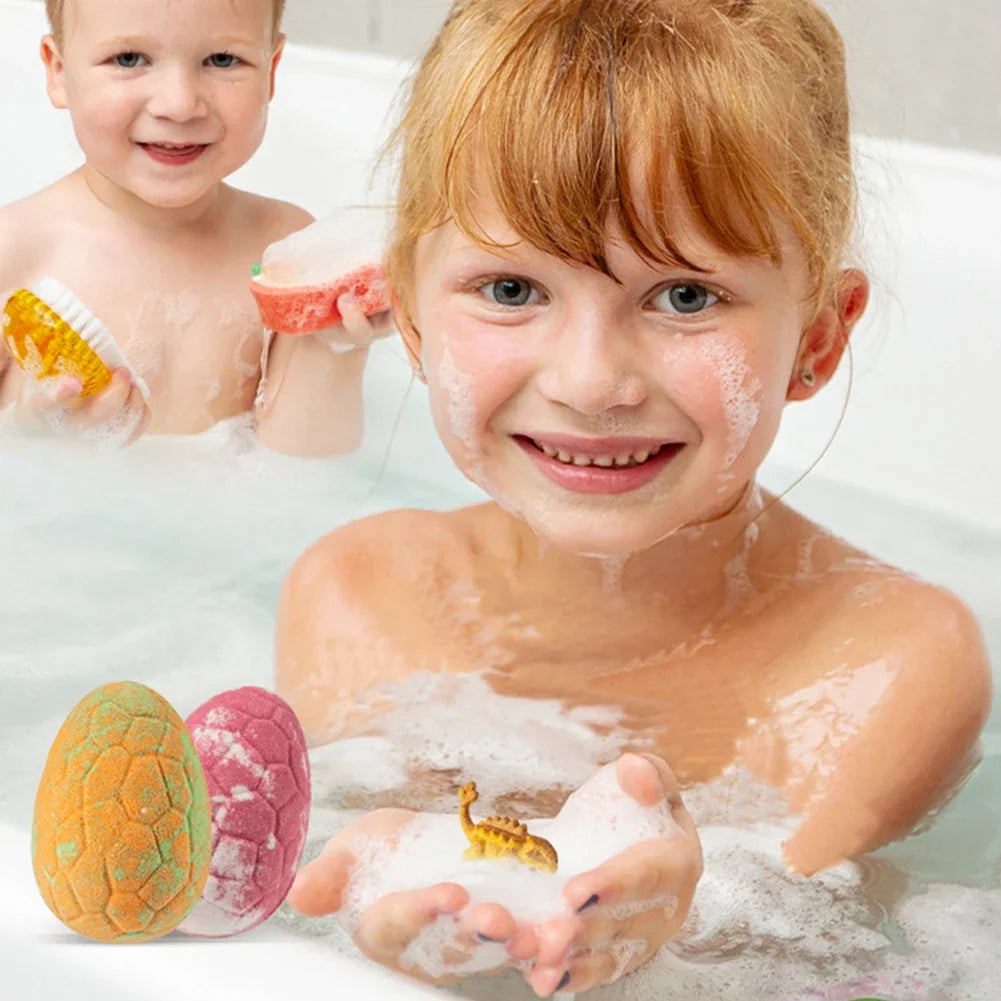 Dinosaur Pattern Bath Salt Doll Essential Oil Aromatherapy Washing Salt Children's Bath Ball Bomb Bath products